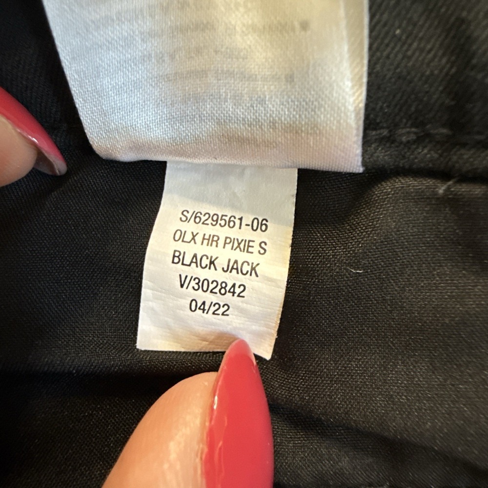 Old Navy High-waisted Pixie Straight Pants Sz 12 Black - Picture 5 of 8